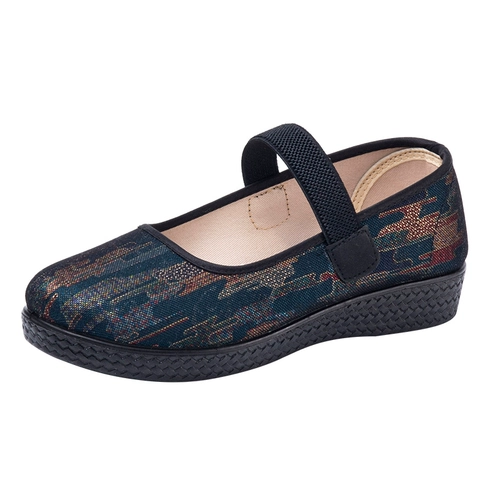 Слипоны, обувь, комфортные летние нескользящие туфли, мягкая подошва, для среднего возраста