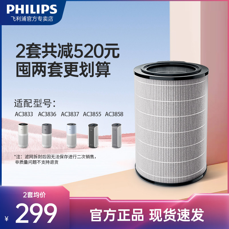 Philips air purifier strainer FY4150 original fit filter element adaptation AC3833 3836 3837 3855