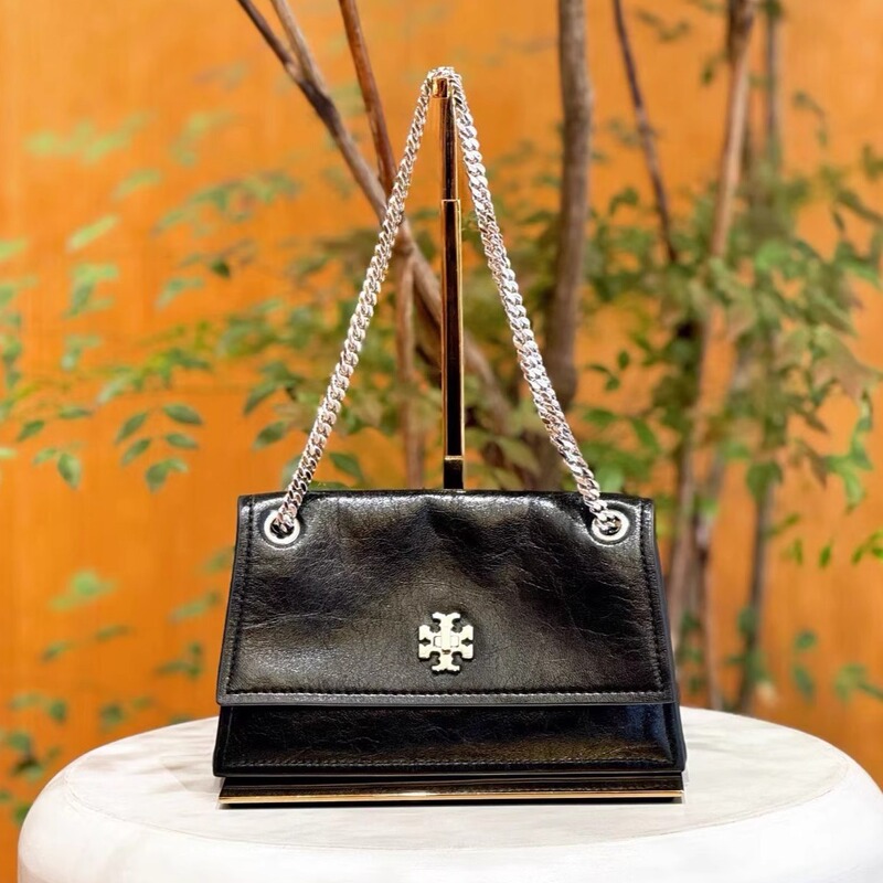 Directly Shipped from the Usa, Tory Burch Kira Mini Flap Oil Wax Leather Chain Bag, Non-Returnable
