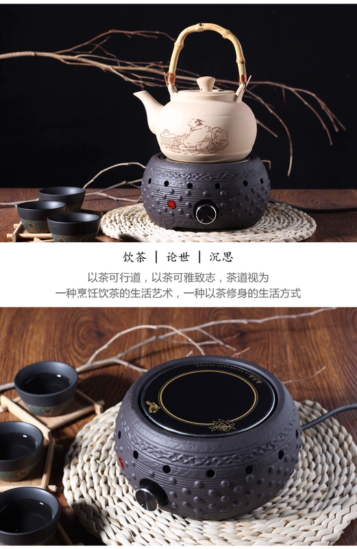 Bếp điện tròn gốm sứ nhà bếp mini bếp gốm gốm đun sôi im lặng trà điện bếp, trực tiếp nhà máy - Bếp điện phân biệt bếp từ và bếp hồng ngoại