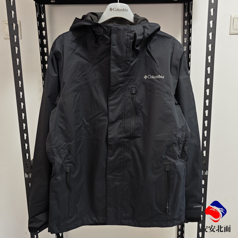 25 Autumn/Winter Columbia Men's Outdoor Waterproof Hooded Underarm Zipper Hard Shell Jacket Xe4287