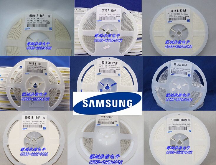 Samsung Samsung patch ceramic capacitor CL21B104KBCNNNC 0805 100NF X7R 50V