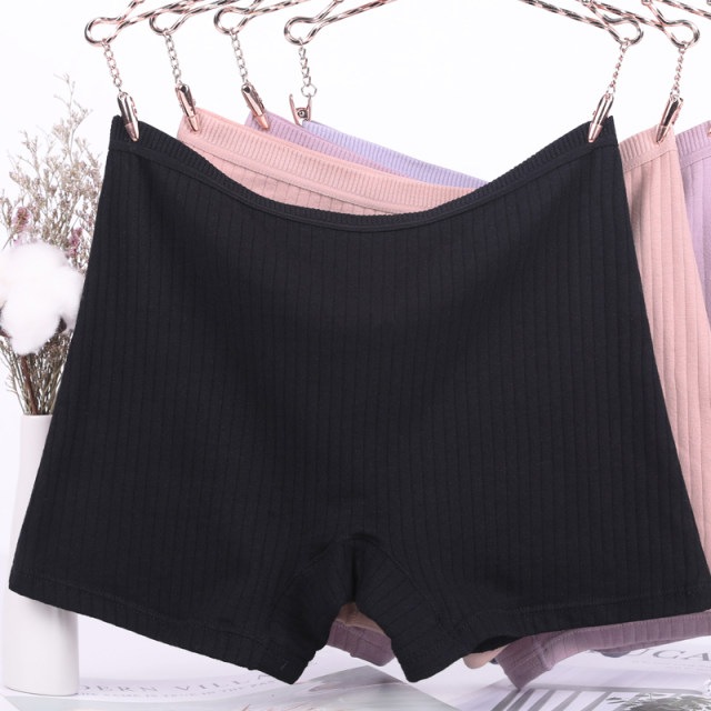 Summer 200 pounds pure cotton boxer briefs high waist anti-wear leg large size cotton boxer briefs for women mid-waist boxer shorts