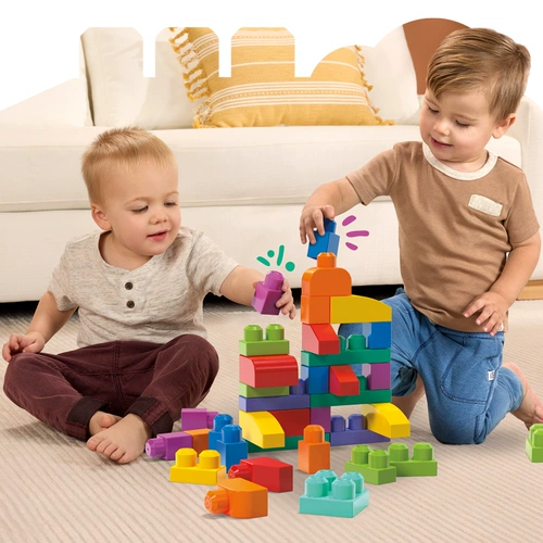 Радужный конструктор, детская интеллектуальная игрушка, костюм мальчика цветочника, 80 штук, подарок на день рождения