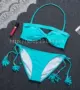 Thương hiệu băng xanh Bikini Treo cổ ống top Thời trang gợi cảm Chất lượng tốt Tấm lót ngực có thể tháo rời đồ bơi cho người béo bụng