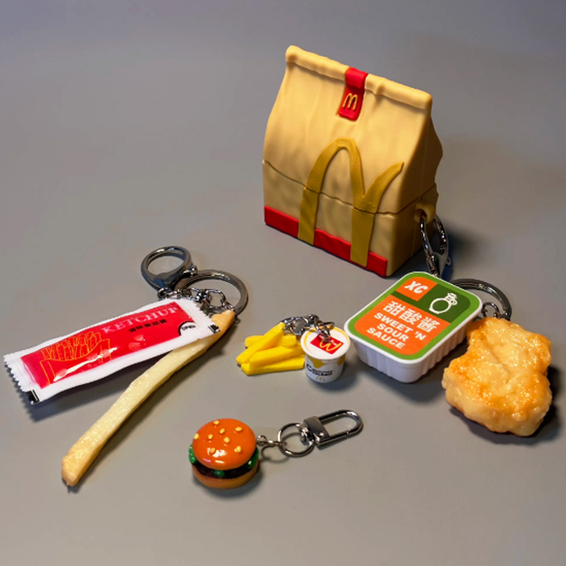 Mcdonald's Kraft Paper Packaging Bag Suitable for Apple AirPods Pro 2 Protective Case, AirPods 4Th Generation Bluetooth Earphone Case, AirPods 3 Box, Pro 3 Third Generation Protective Case, Premium 2Nd Generation Wireless 4