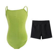 Childrens dance clothing girls summer grade examination suspender ballet clothing open crotch Chinese dance jumpsuit dance practice clothing