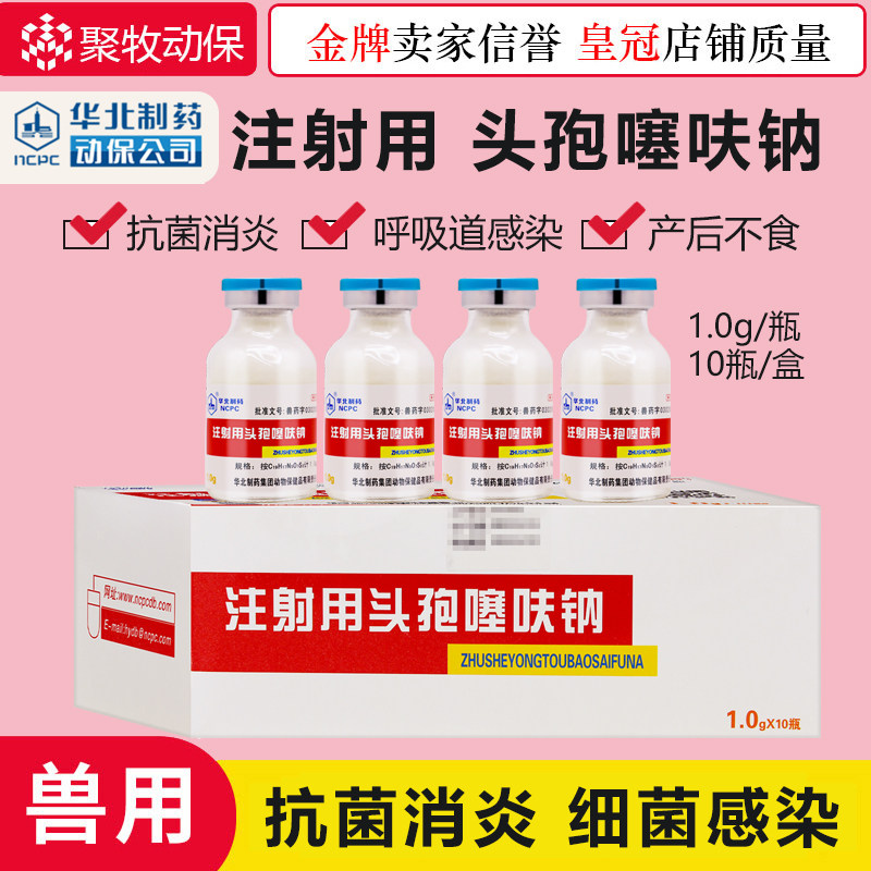 Veterinary medicine ceftiofur sodium injection 1g powder injection powder cefquinoxime liquid pig medicine cattle and sheep special health veterinary medicine