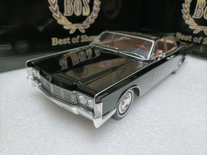 Bos 1 18 Lincoln Continental 4-Door Luxury Sedan Model Lincoln Continental 1968 Black