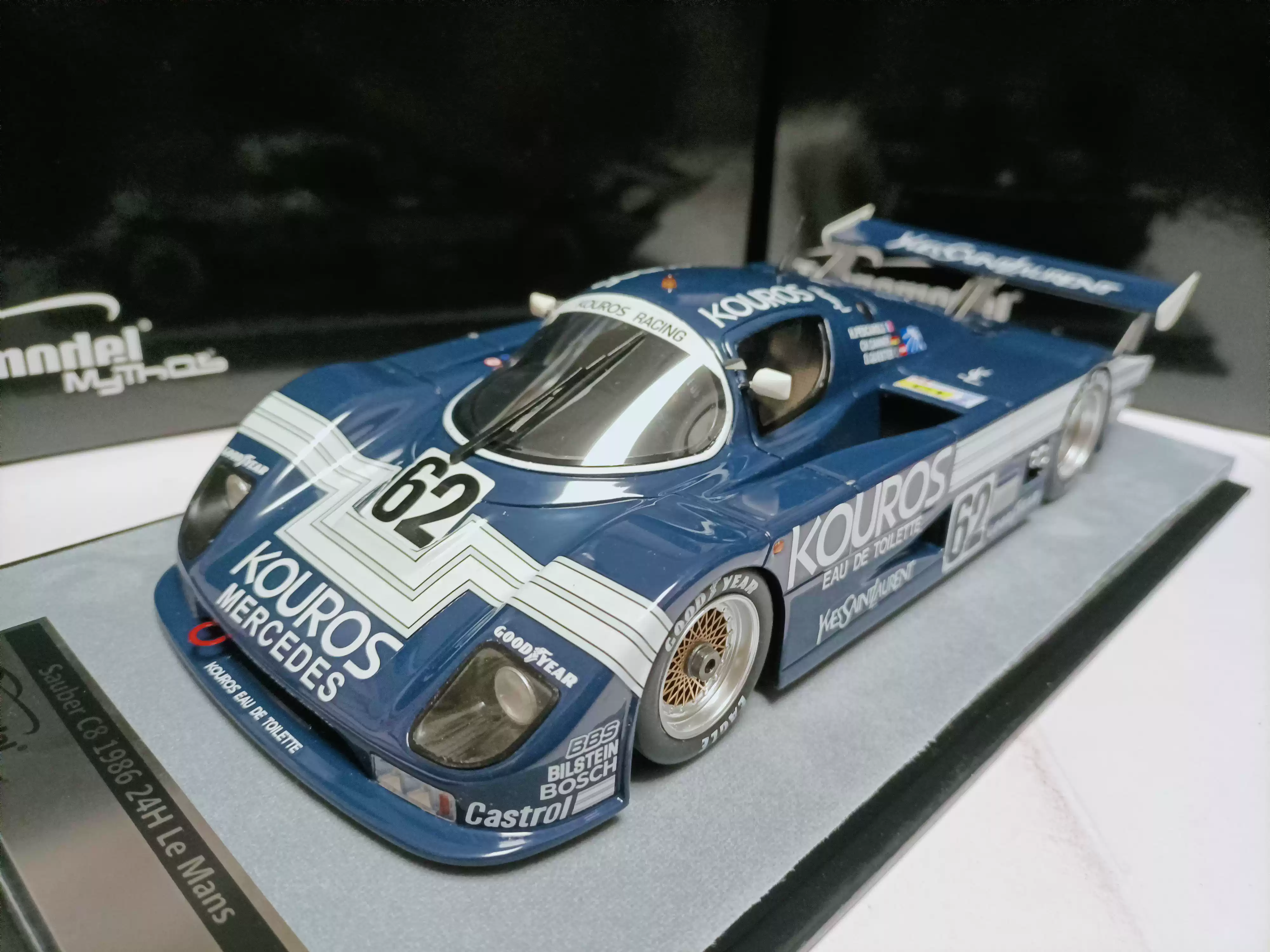 Tecnomodel 1 18 奔驰勒芒拉力赛车模型Sauber C8 LeMans 1986