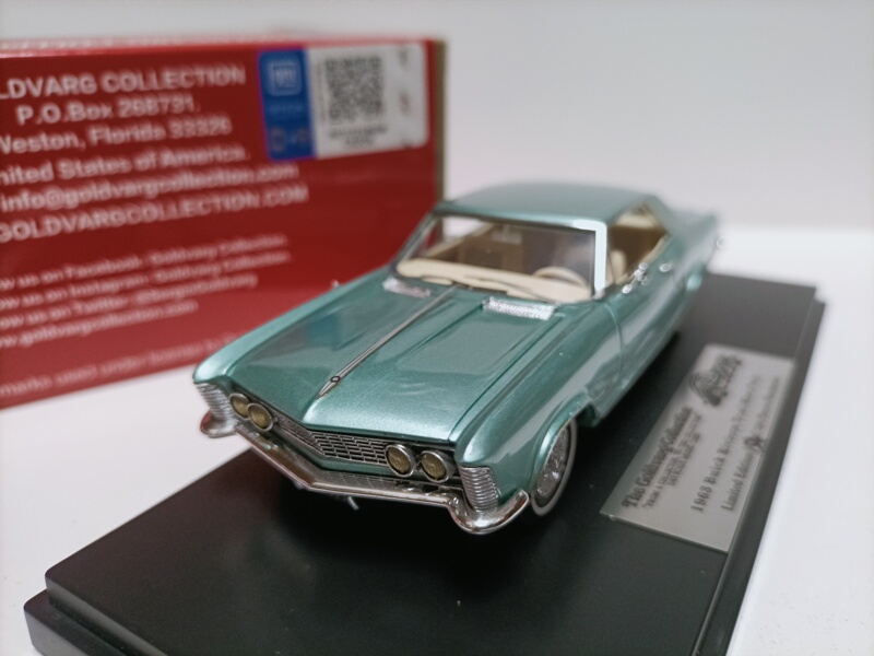 Goldvarg 1 43 Buick Classic Car Model Buick Riviera Teal Mist 1963 Green