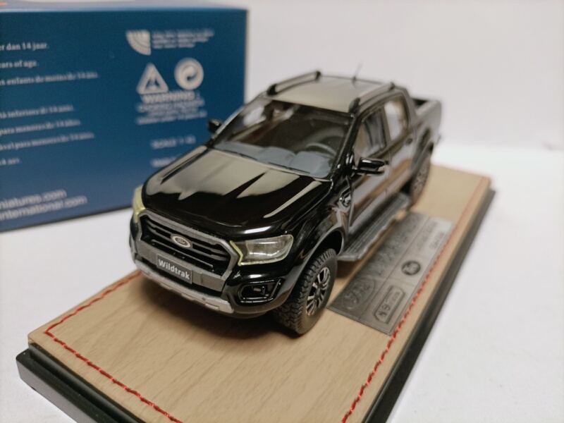 Mk 1 43 Ford Ranger Pickup Truck Model Ford Ranger Wildtrak 2019 Black