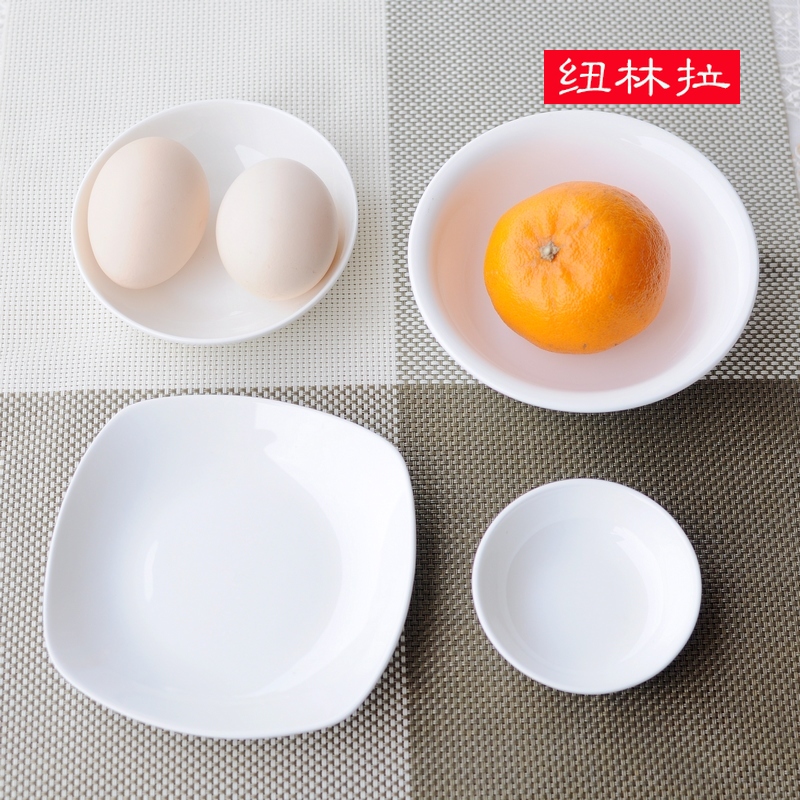 Pure flavor dish of cold dish plates dessert plate before eating soup bowl dish dish ipads porcelain plate of all kinds of small butterfly