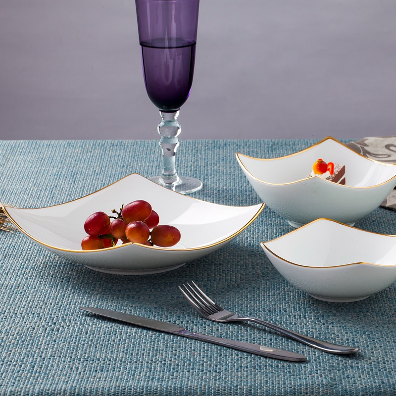 Paint edge corners become warped ipads porcelain bowl of fruit salad bowl with household ceramics bowls of creativity is Korean sweet snacks