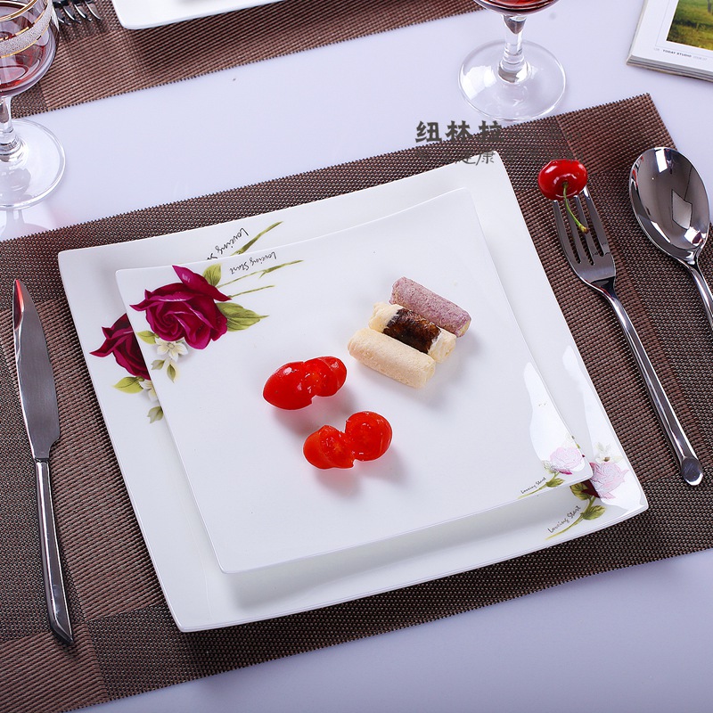 Grail ipads porcelain child steak disc sushi plate for plate ceramic western - style suit snack plate flat tray