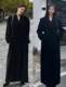 Hourglass Coat Han So Hee Same Style Korean Style Black Suit Waist Double-sided Wool Coat Women's Wool Coat