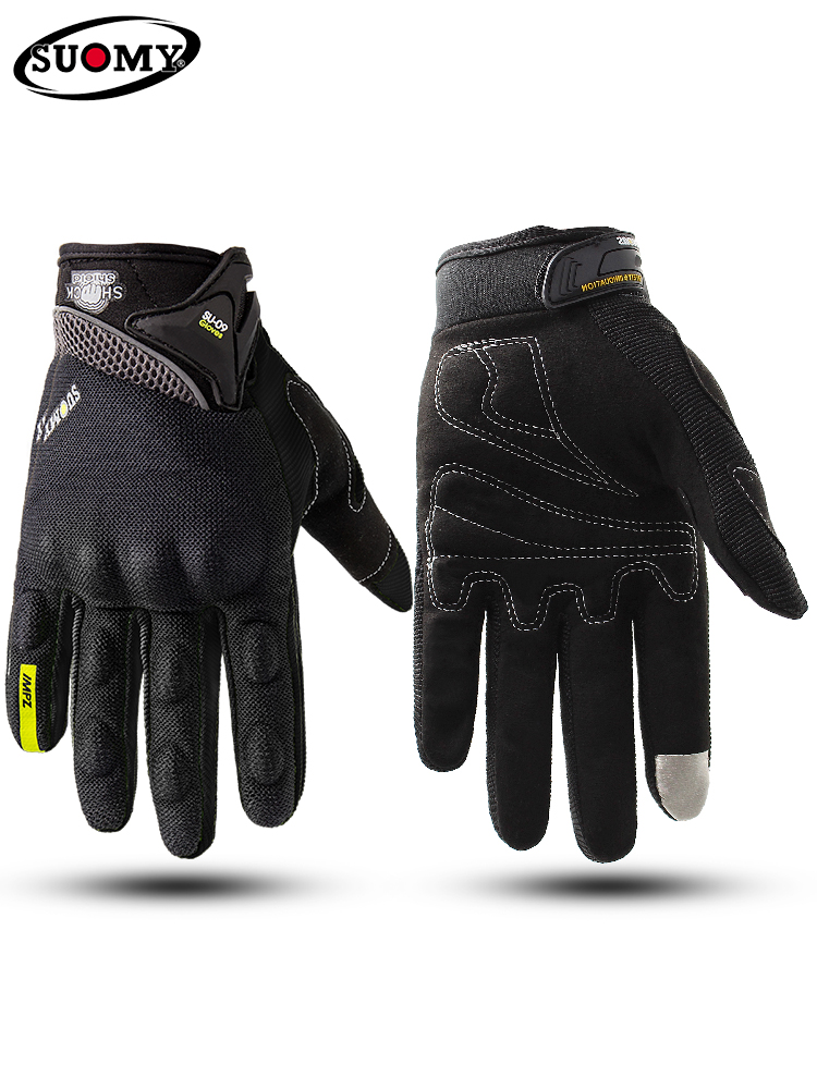 Motorcycle summer riding gloves four seasons breathable retro racing anti-fall non-slip knight equipment motorcycle off-road men