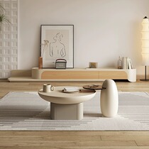 Cream style small apartment modern coffee table TV cabinet 2024 new home combination living room high-end luxury light luxury