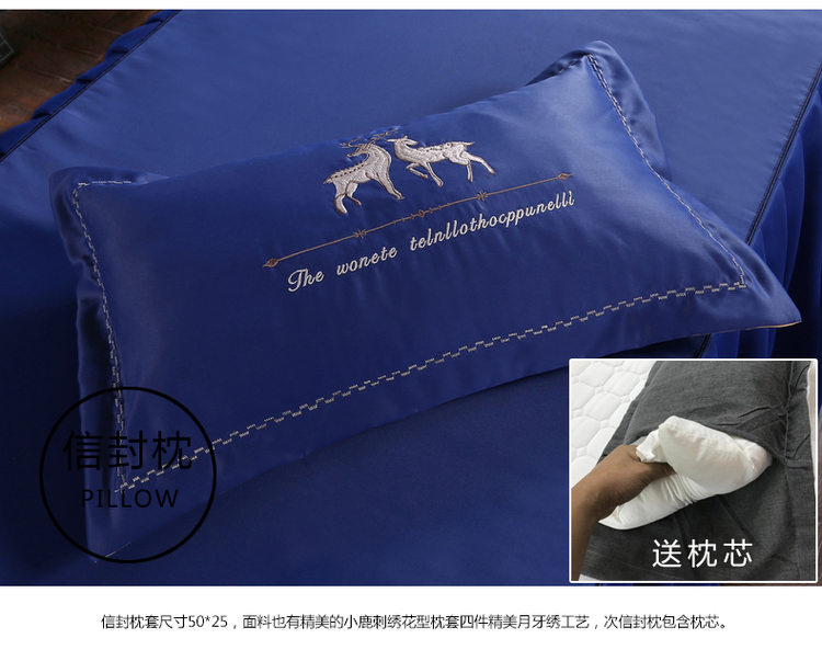 vẻ đẹp cao cấp bedspread thêu bedspread denim thẩm mỹ viện massage có thể được tùy chỉnh để gửi giường cờ gối - Trang bị tấm mua ga giường spa