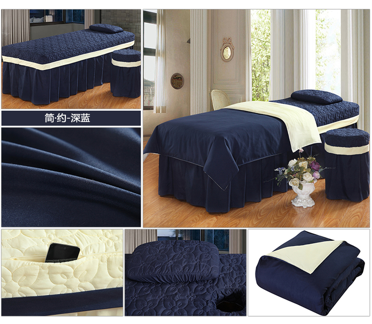 Beauty khăn trải giường denim bedspread vẻ đẹp massage Hàn Quốc thẩm mỹ viện cao cấp nhỏ gọn và các sản phẩm đặc biệt được làm bộ giường - Trang bị tấm mua ga giường spa