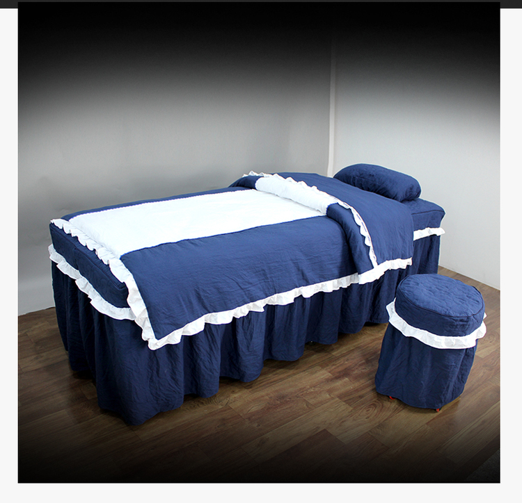 Beauty khăn trải giường gia đình bốn gia đình bốn Hàn Quốc cao cấp giường vẻ đẹp thẩm mỹ viện bedspread dành riêng làm moxibustion - Trang bị tấm ga giường spa đẹp