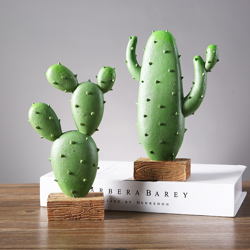 Simulated Cactus Green Plant Tv Cabinet Decoration Photo Props Wine Cabinet Bookshelf Entrance Home Desktop Accessories Props