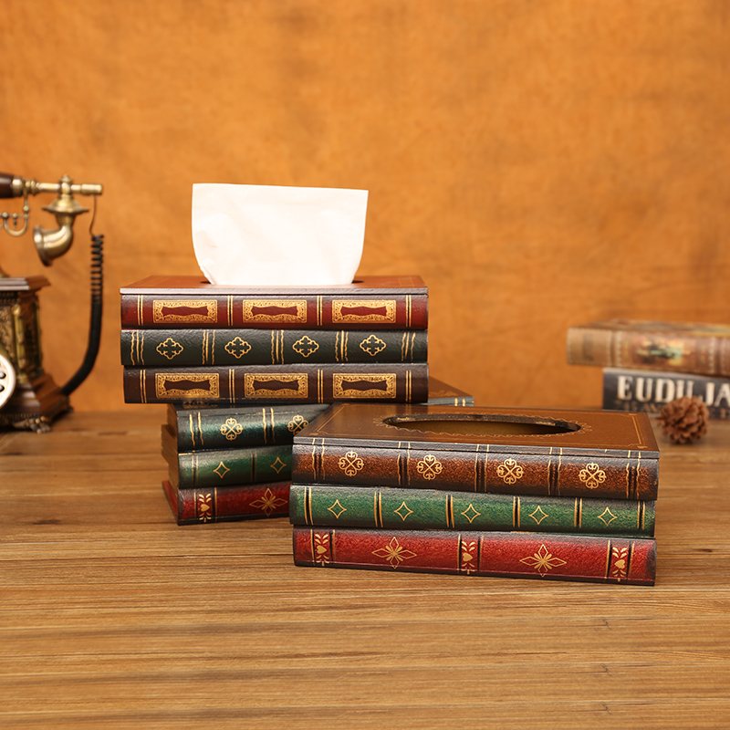 Nordic creative light luxury high-end tissue box Living room coffee table Office toilet paper box Restaurant dining room napkin box