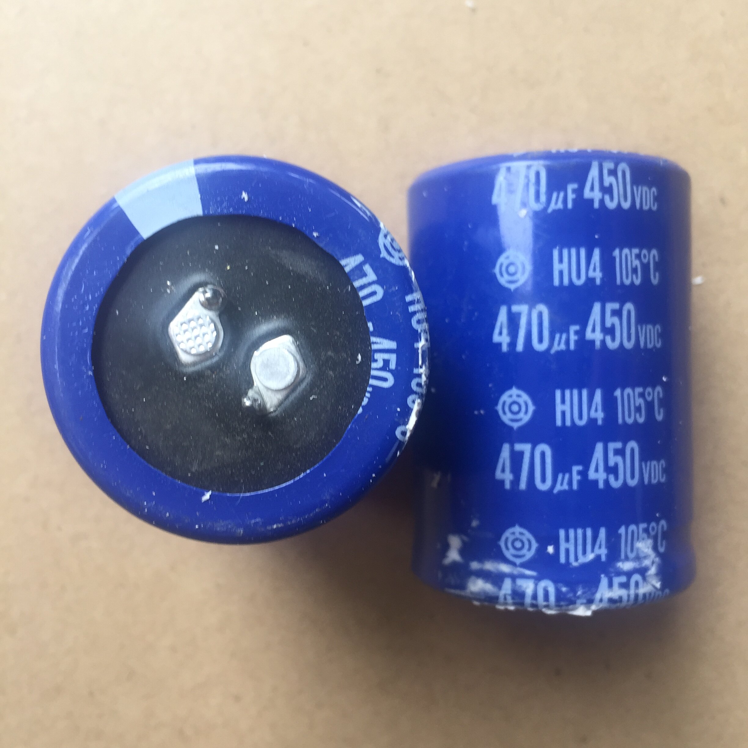 Original disassembly machine Hitachi HU4 blue shell 450v470uf 35*50 welding machine inverter electrolytic capacitor