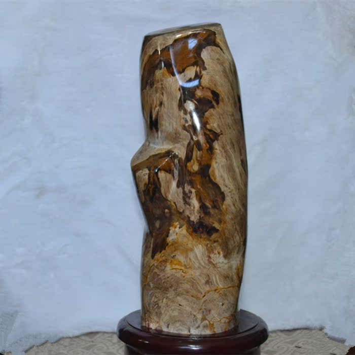 Boutique Liaoxi Chaoyang Tree Fossil Wood Fossil Silicalized Wood Raw Stone With Shape Pendulum Collection To Send Gift Canine Fine Polish