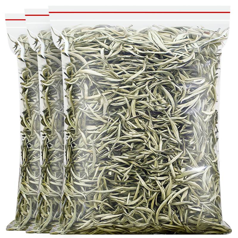 2023 New Tea Jasmine Tea King Silver Needle Thick Aroma Special Grade Jasmine Tea Tender Bud Big White Millitea Leaf 500g Bulk-Taobao