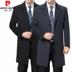 Áo khoác len nam Pierre Cardin mùa thu và mùa đông Áo khoác cashmere dày nam trung niên len đất 40 tuổi 50 Nizi áo kaki nam Áo len
