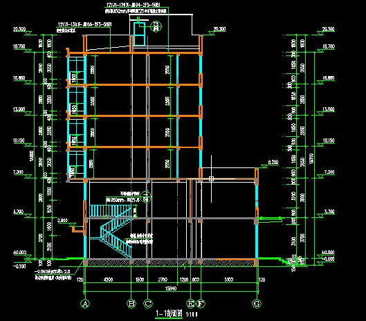 Xây dựng nhà ở 6 tầng hoàn thiện bản vẽ CAD cấu trúc tòa nhà thủy điện khung gạch bê tông - Kính kính xiaomi