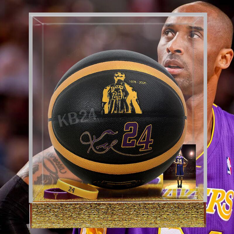 Kobe Bryant Signed Basketball Birthday Gift for Boys, Engraved with Number 7, Adult Outdoor Number 5, Children's Elementary School Special Basketball