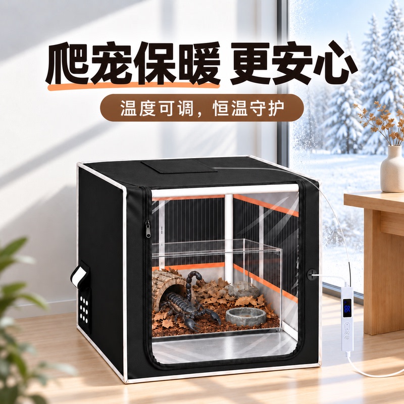 Dtfish Leopard Gecko Breeding Box Fat-Tailed Gecko Constant Temperature Box Reptile Pet Intelligent Temperature Control Heating Winter Insulation Box Dtfish Leopard Gecko Breeding Box Fat-Tailed Gecko Constant Temperature Box Reptile Pet Intelligent Temperature Control Heating Winter Insulation Box