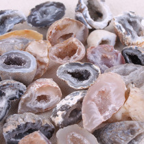Natural agate Crystal Cave mini bare stone cornucopia raw ore material home decoration ornaments diy Stone accessories