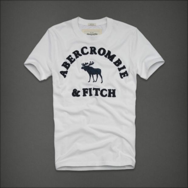 Áo thun ngắn tay Abercrombie & Fitch mùa hè mới cổ tròn tay ngắn AF nam màu sắc phù hợp với vải vụn áo polo