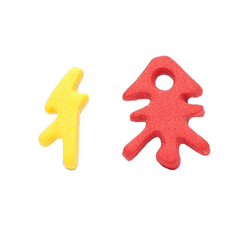 Ifu原創設計品牌百家姓漢字徐字耳針陶瓷混色925銀針亞光磨砂個性