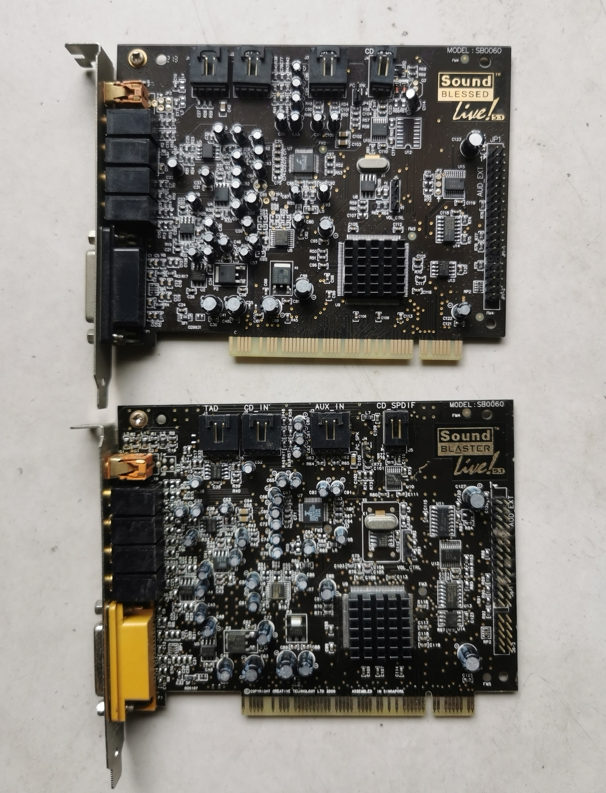 Demolition and Innovation Technology SB0060 5 1 vocal tract PCI interface sound card Shanghai spot