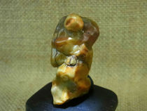 Ingenious figure old leather desert paint pictogram natural stone collection Alxa Gobi agate stone D