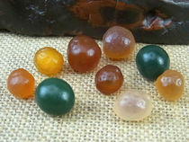 Sélizi boutique round beads agate natural stone collection Alxa Gobi agate raw stone C