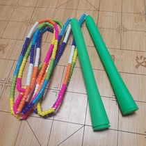 Group purchasing won the title of Yulong Kindergarten Primary Secondary High School and University Soft Bead Bamboo Pattern Long and Short Skipping Rope