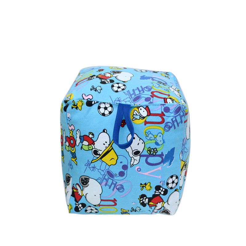 Kindergarten student children handmade sandbag pearl cotton large sofa bag side length 20 cm cube soft cotton