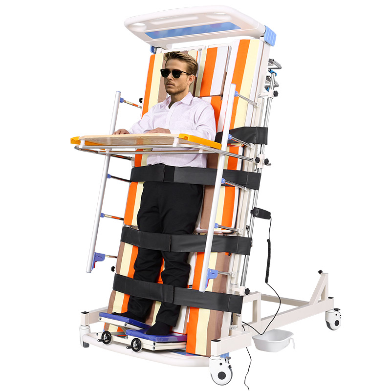 Electric nursing bed Home multifunction elderly paralysed bed straight up and lift rehabilitation training standing bed