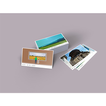 Blue sequel to the ancient Fazza dye-dyed postcard