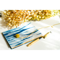 Blue continued Bai ancient method tie-dyed notebook notepad sketches pure natural plant dye can be customized