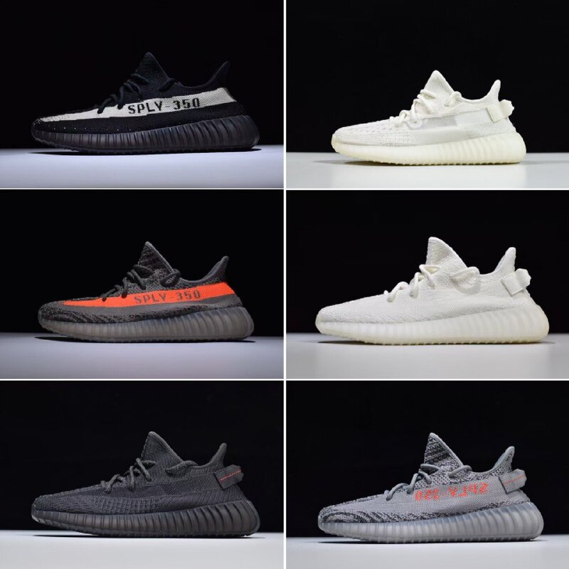 Lw Coconut 350V2 Pure White Ice Cream Ice Blue Black Angel Old Wang Yeezy350 Black Starry Sesame Gray Orange