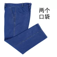 Синие два карманных штана