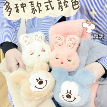 Plush scarf autumn and winter Japanese children Boys and Girls cute warm child rabbit cartoon thick windproof collar students