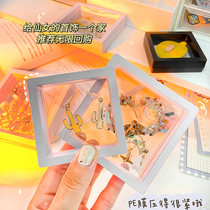 ins Wind transparent PE film jewelry box anti-oxidation earrings necklace small portable jewelry storage display box
