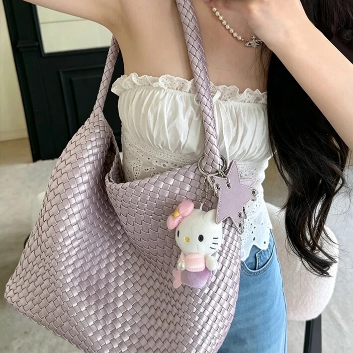 Jannabag Original Design Trendy Spring and Summer Woven Tote Bag Large Capacity Commuter Handbag Shoulder Bag Women's Fashion Jannabag Original Design Trendy Spring and Summer Woven Tote Bag Large Capacity Commuter Handbag Shoulder Bag Women's Fashion